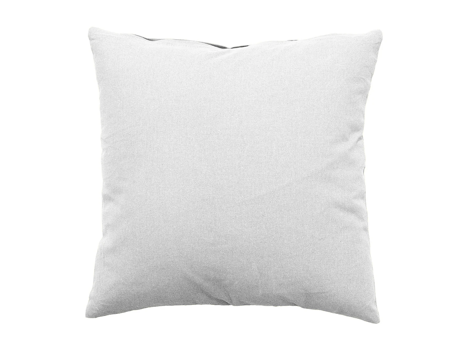 Coussin Déco Uni Déhoussable "Panama" 60x60cm Blanc