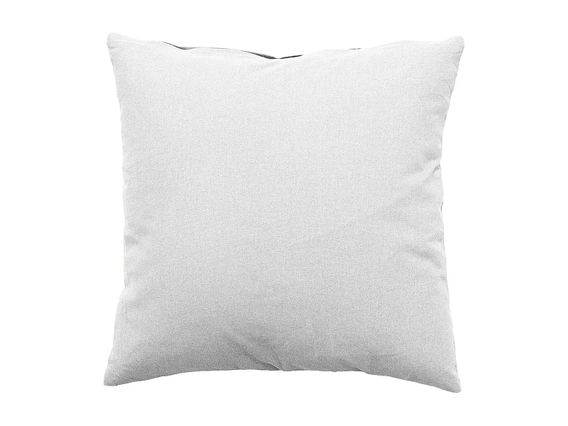 Coussin Déco Uni Déhoussable "Panama" 60x60cm Blanc
