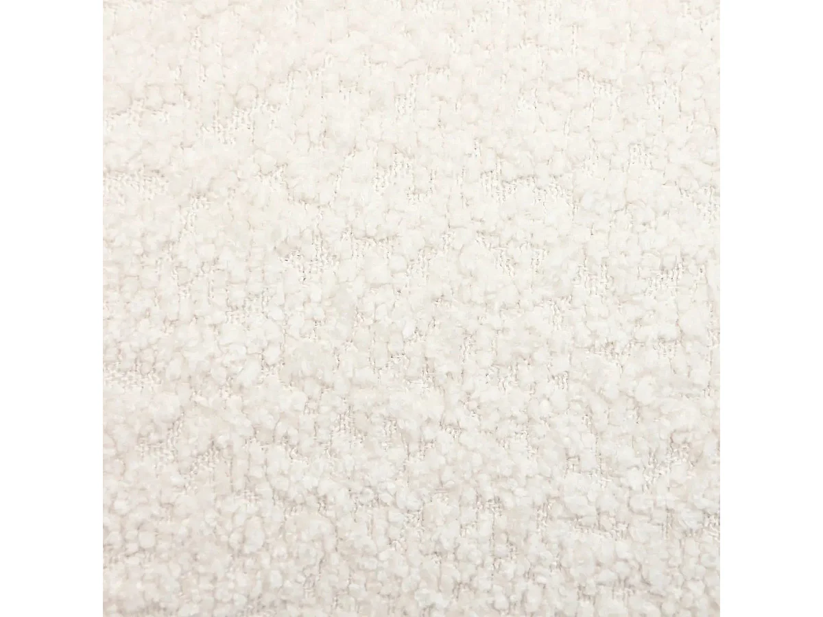 Coussin Déco Bouclette "Soana" 30x50cm Ivoire
