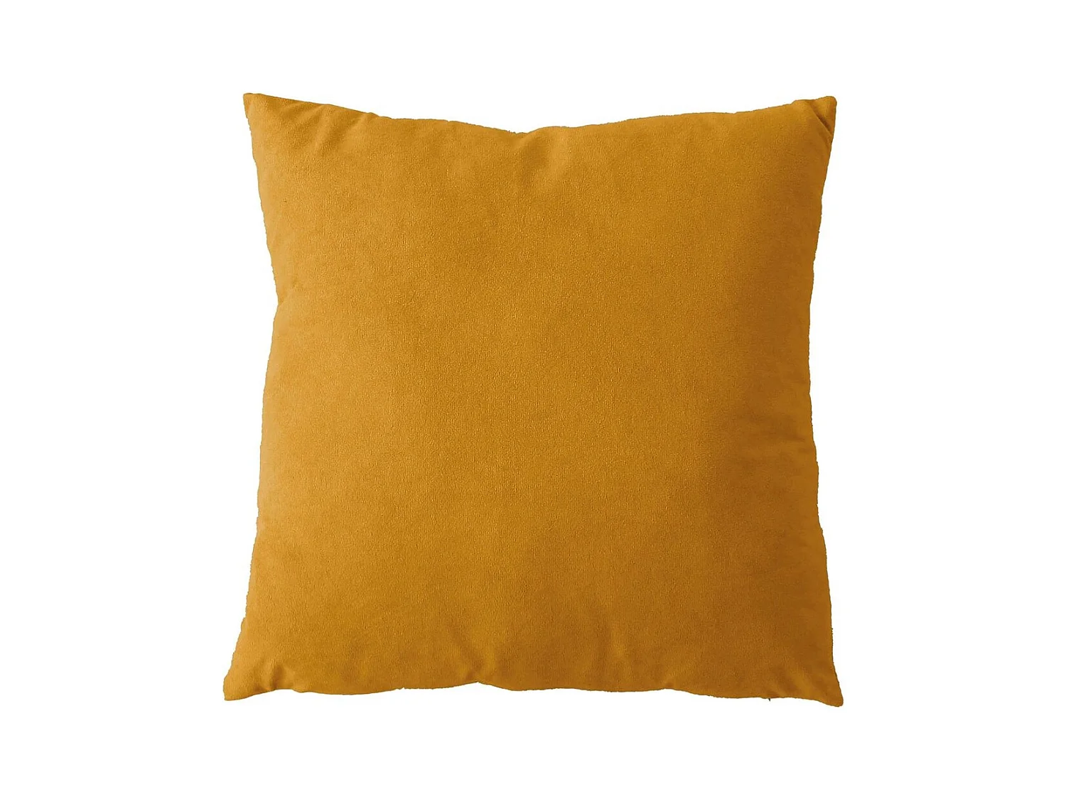 Coussin Déco en Velours "Câlin" 40x40cm Moutarde