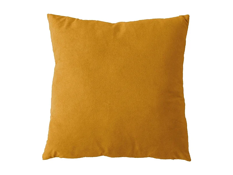Coussin Déco en Velours "Câlin" 40x40cm Moutarde