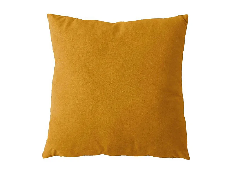 Coussin Déco en Velours "Câlin" 40x40cm Moutarde