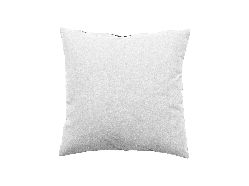 Coussin Déco Uni Déhoussable "Panama" 40x40cm Blanc