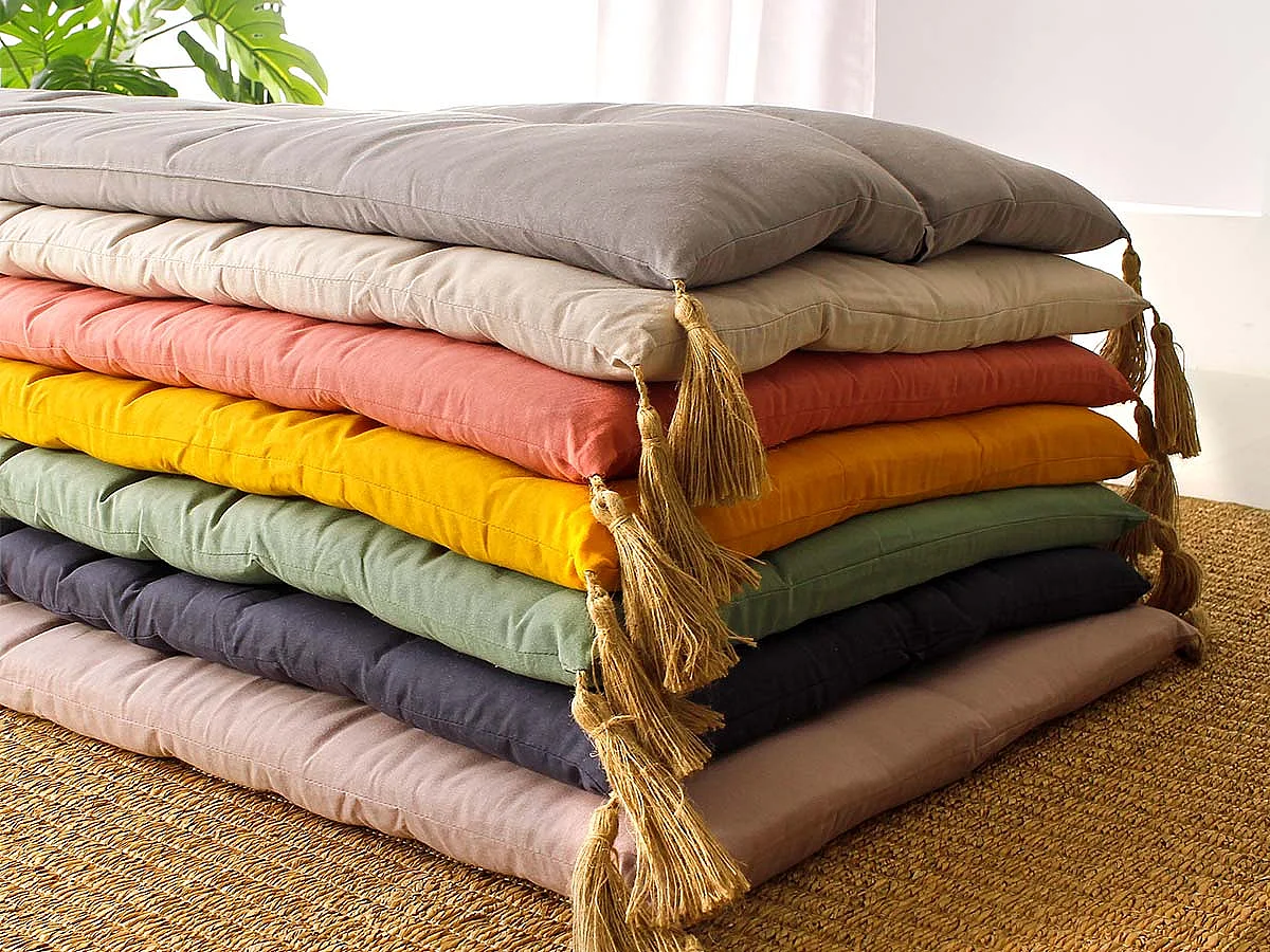 Matelas de Sol Futon Repliable "Panama" 60x120cm Gris Foncé