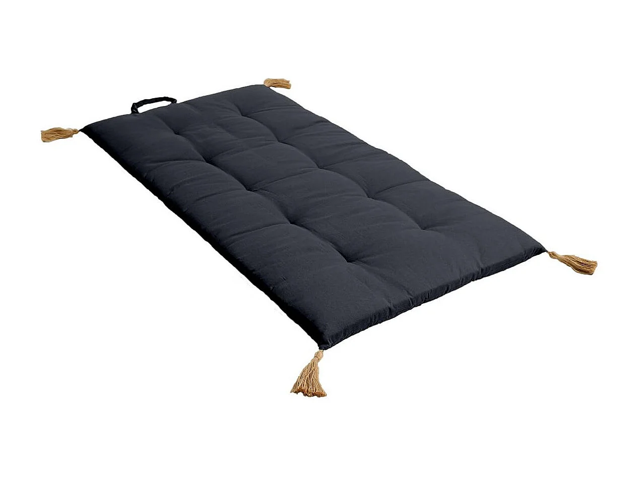 Matelas de Sol Futon Repliable "Panama" 60x120cm Gris Foncé