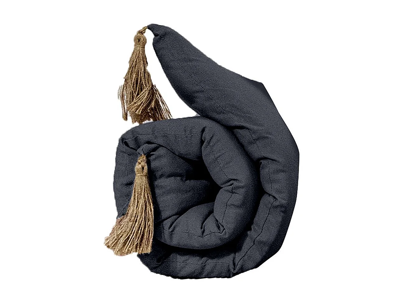 Matelas de Sol Futon Repliable "Panama" 60x120cm Gris Foncé