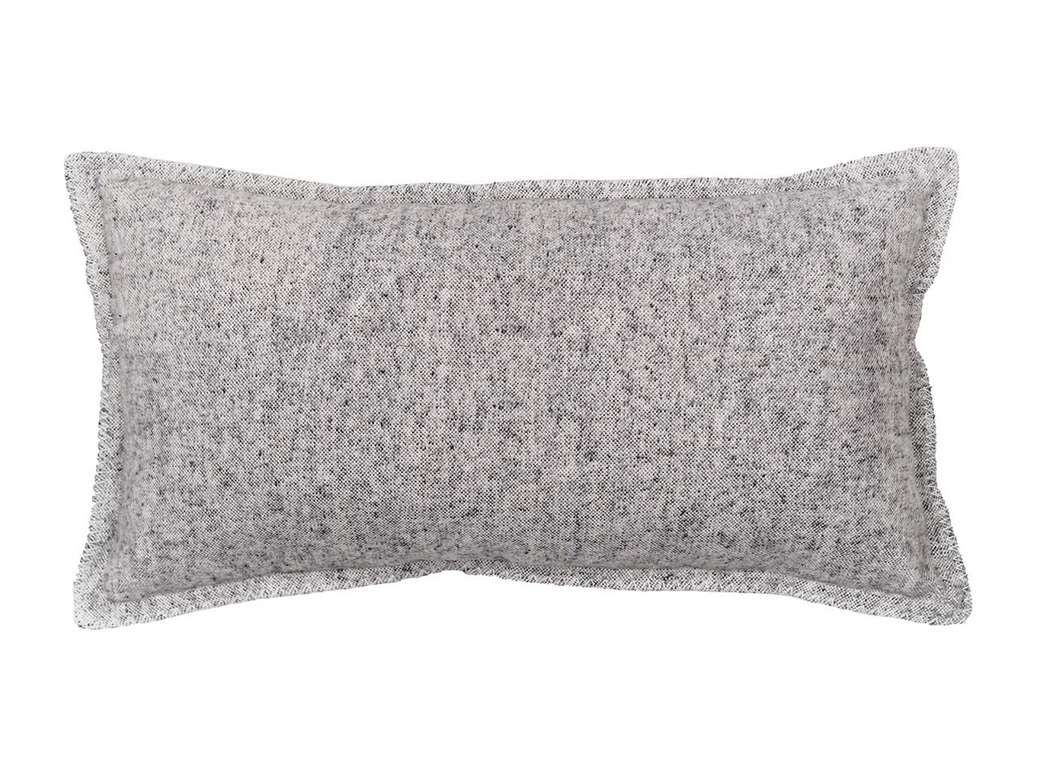 Coussin rectangulaire en coton brossé