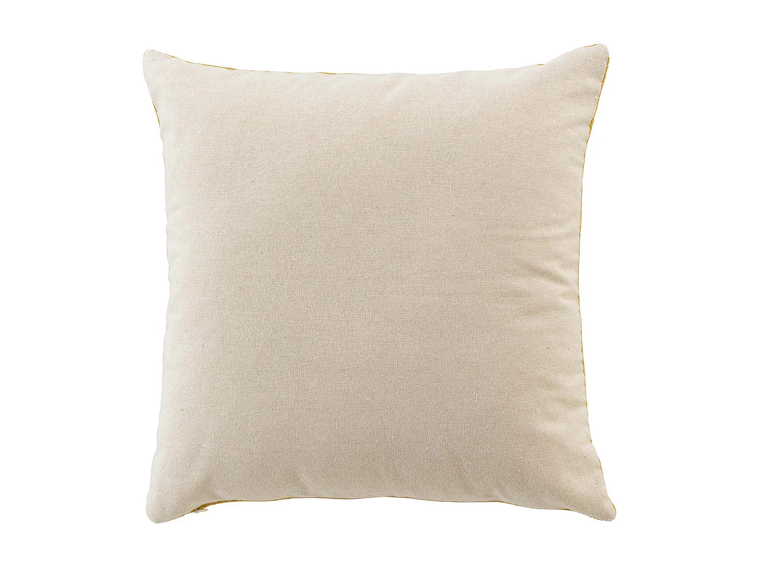 Coussin Déco Bouclette "Tessa" 45x45cm Jaune