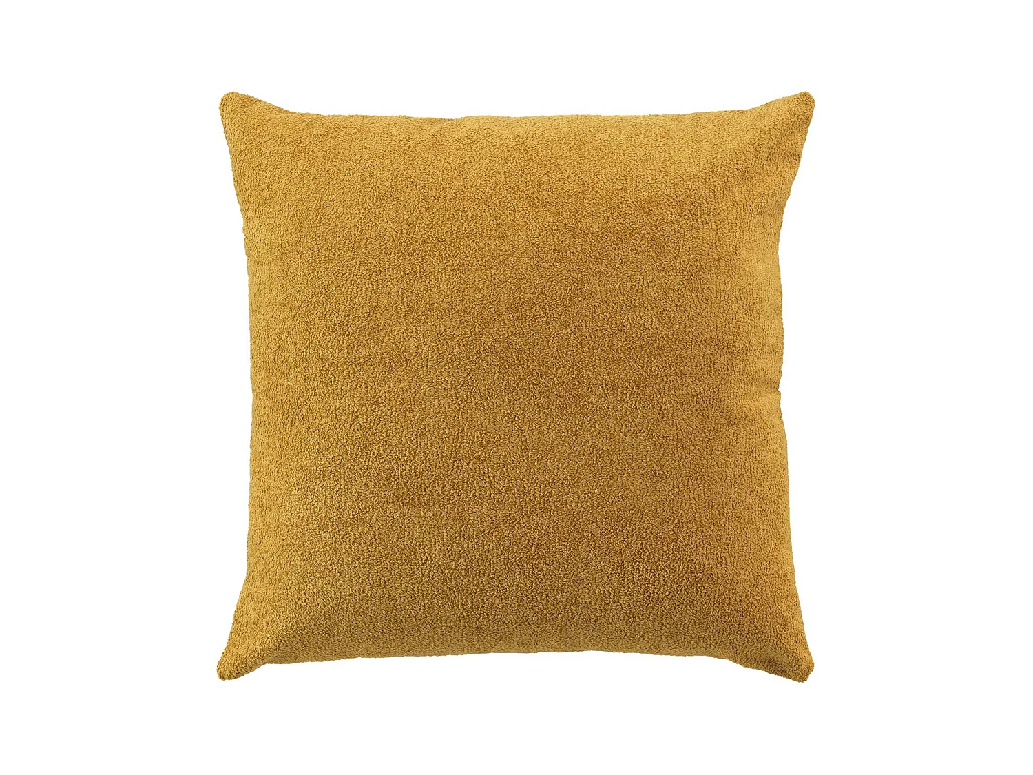 Coussin Déco Bouclette "Tessa" 45x45cm Jaune