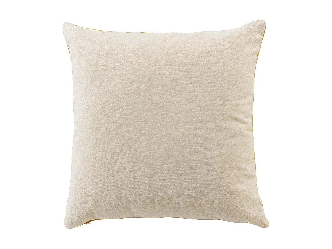 Coussin Déco Bouclette "Tessa" 45x45cm Jaune