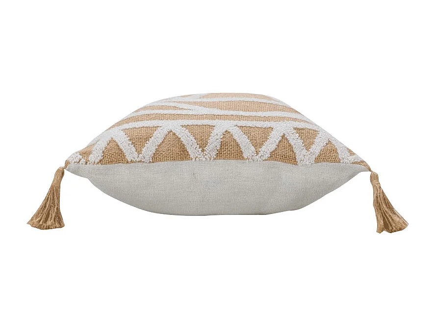 Coussin Déco en Jute "Asmara" 30x50cm Marron