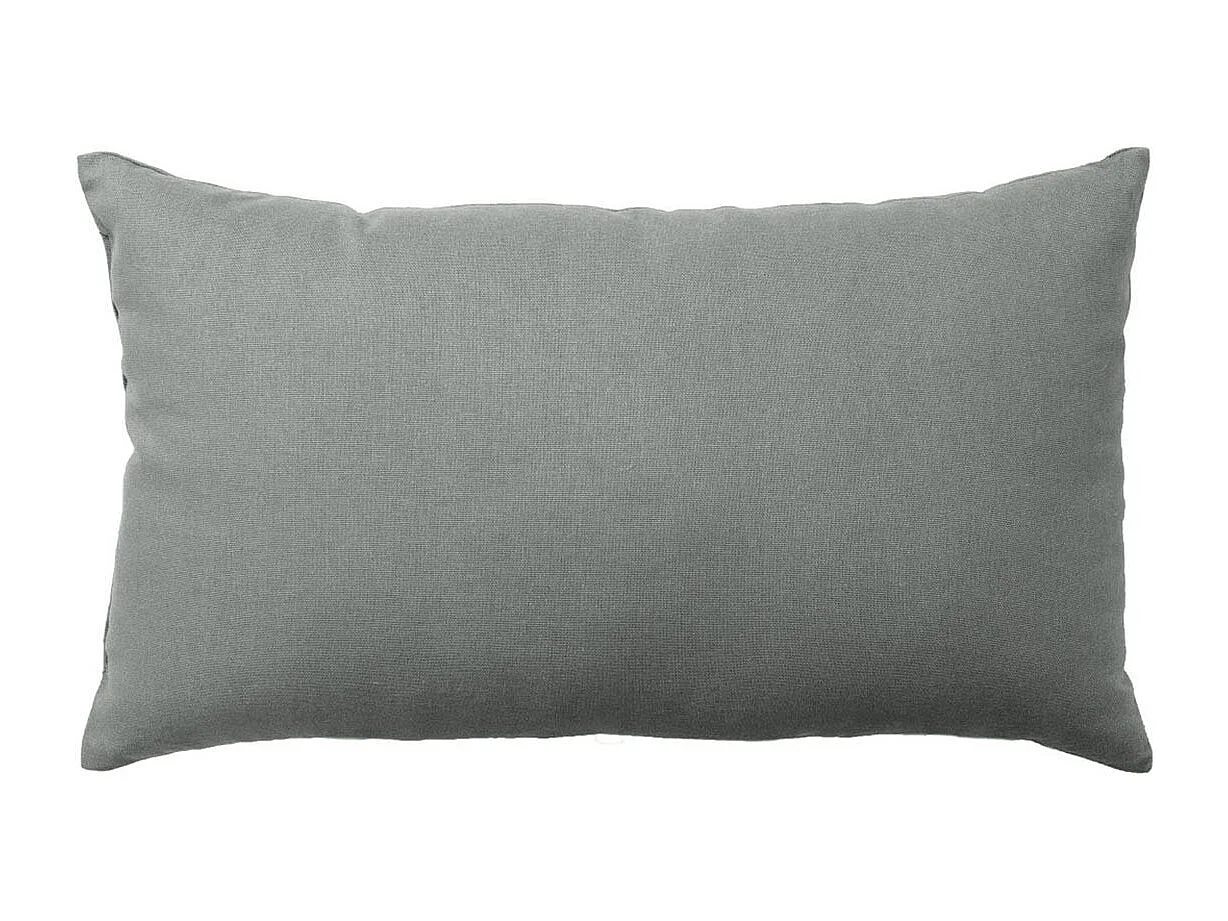 Coussin Déco Uni "Panama" 30x50cm Gris Clair