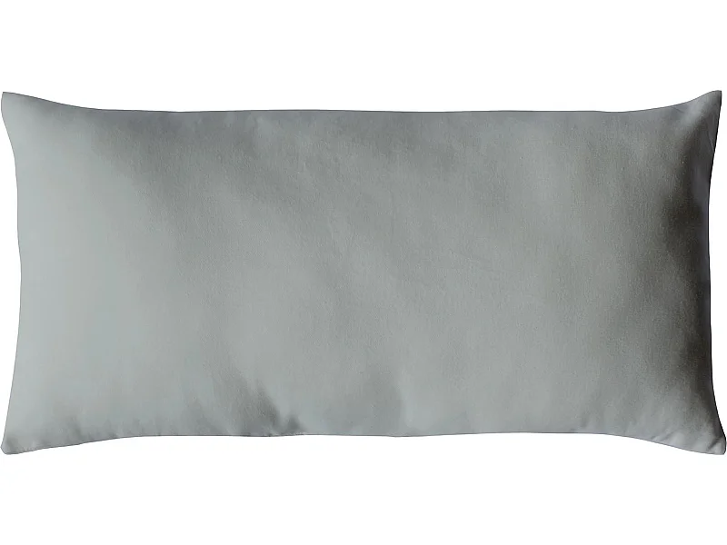 Coussin Déco Uni "Panama" 30x50cm Gris Clair