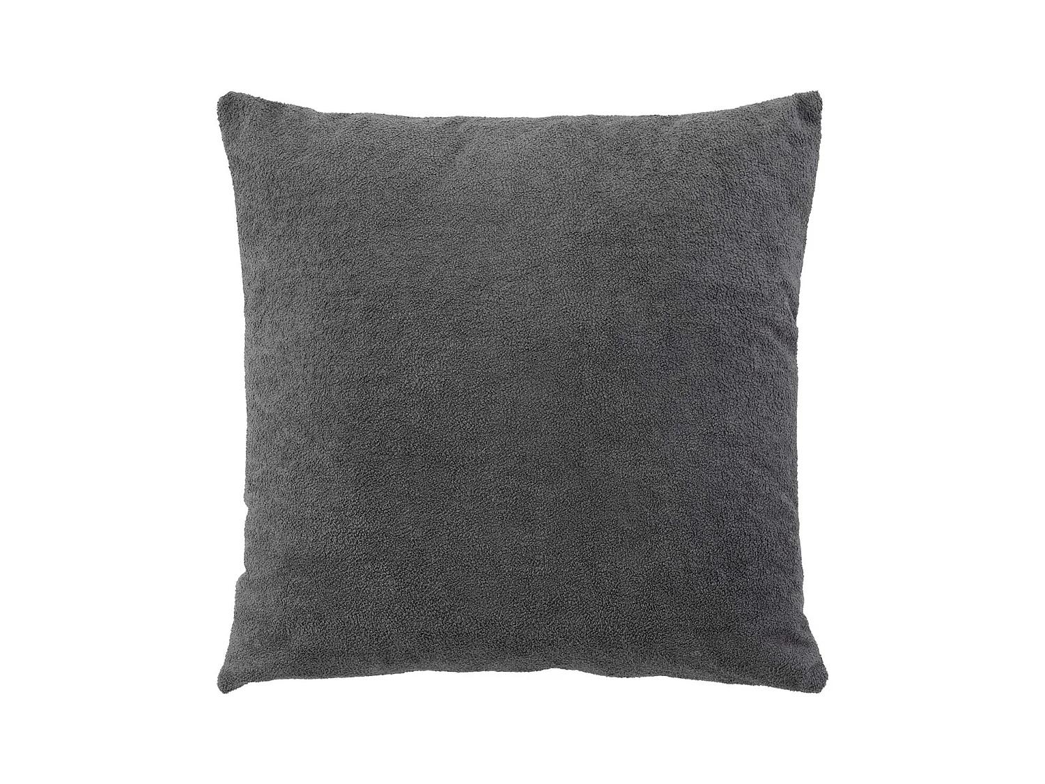 Coussin Déco Bouclette "Tessa" 45x45cm Anthracite