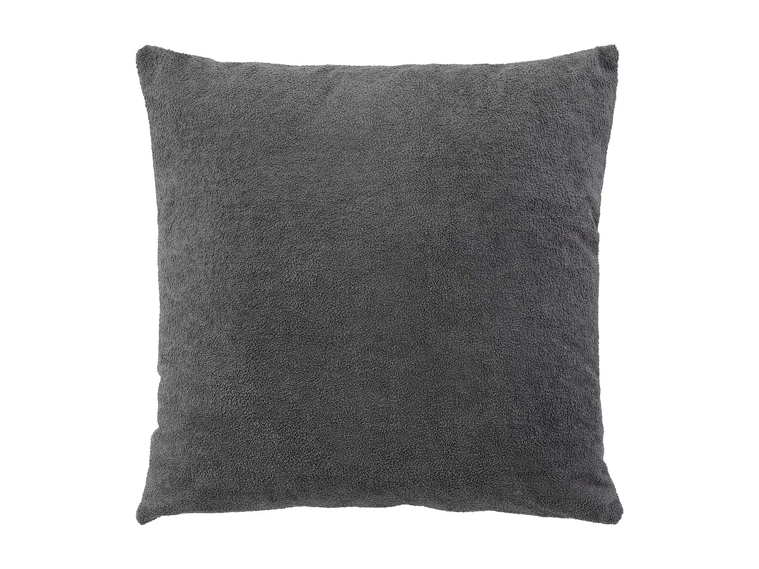 Coussin Déco Bouclette "Tessa" 45x45cm Anthracite