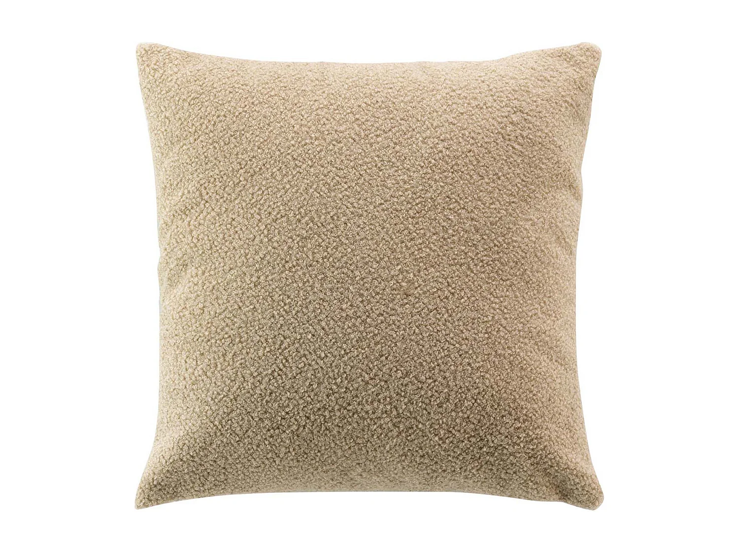 Coussin Déco Bouclette "Wooly" 45x45cm Beige