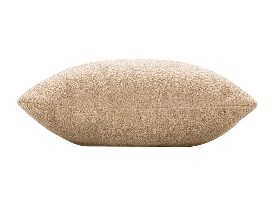 Coussin Déco Bouclette "Wooly" 45x45cm Beige