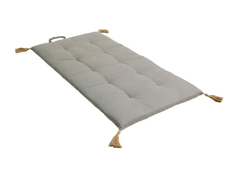Matelas de Sol Futon Repliable "Panama" 60x120cm Gris Clair