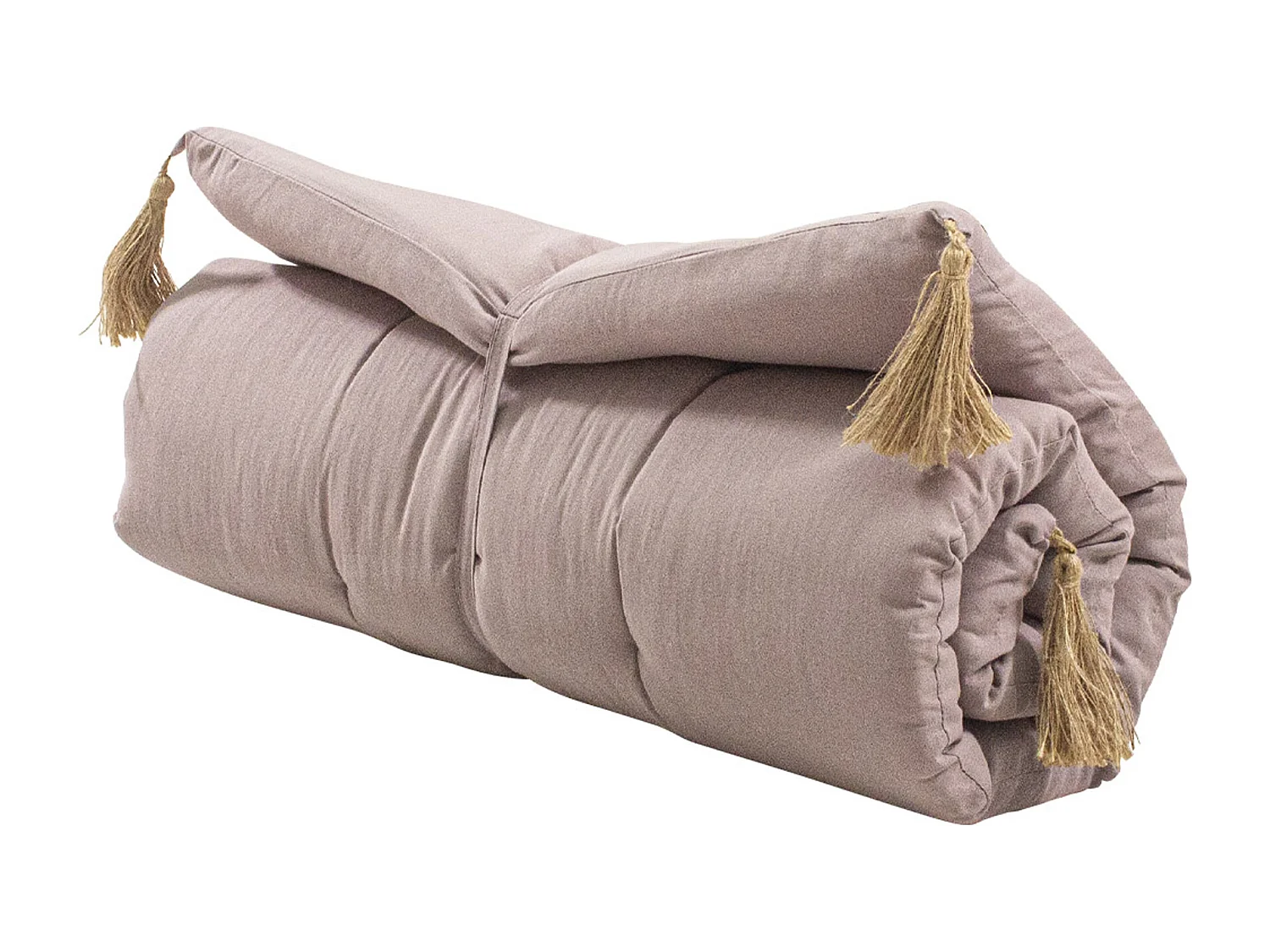 Matelas de Sol Futon Repliable "Panama" 60x120cm Gris Clair