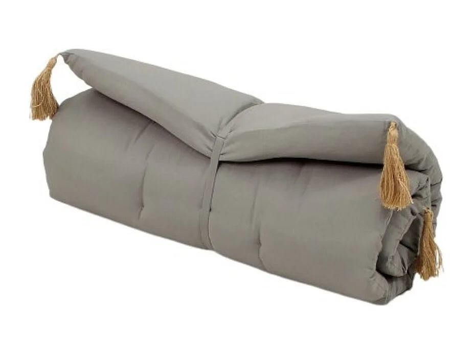 Matelas de Sol Futon Repliable "Panama" 60x120cm Gris Clair