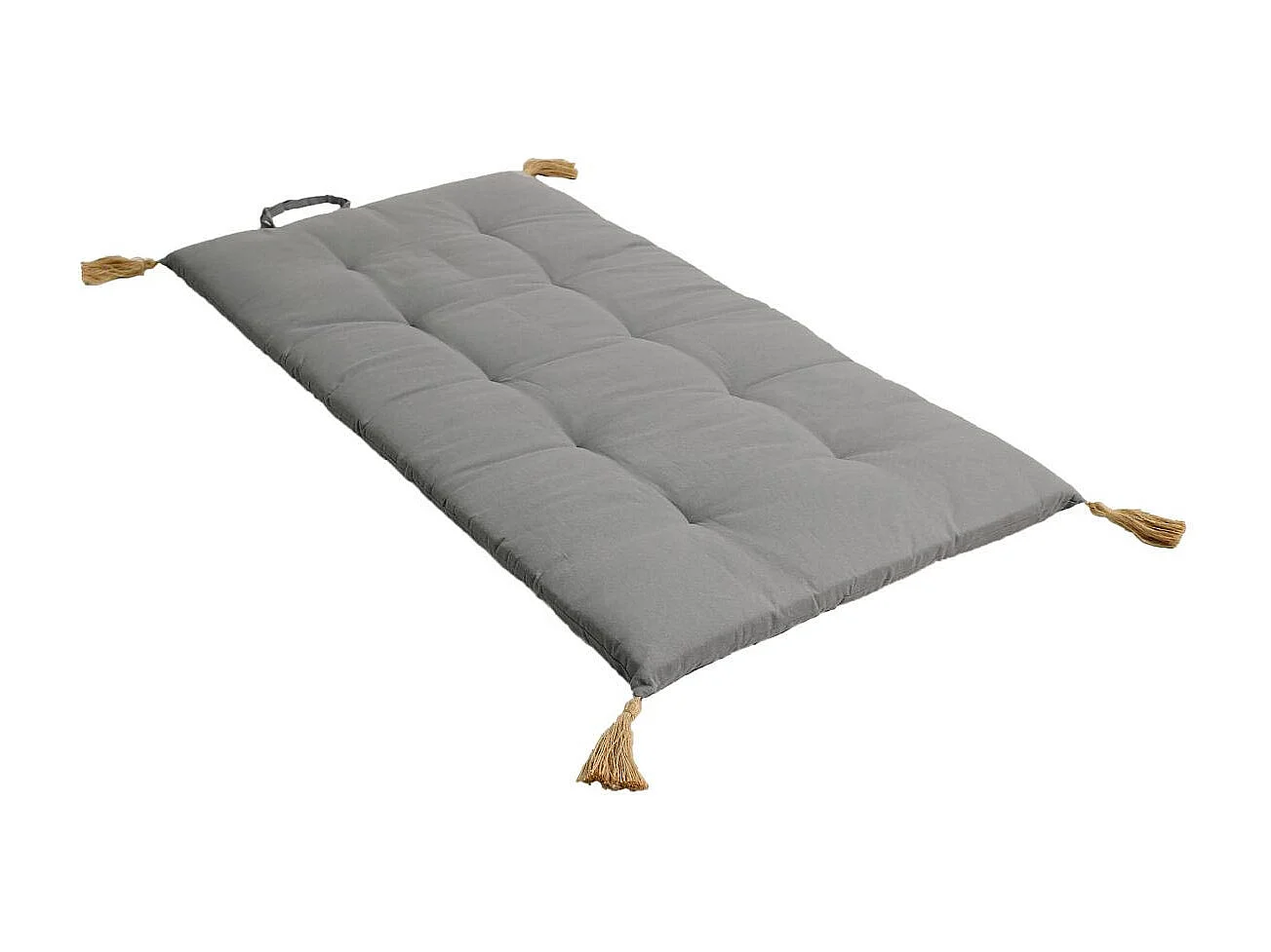 Matelas de Sol Futon Repliable "Panama" 60x120cm Gris Clair