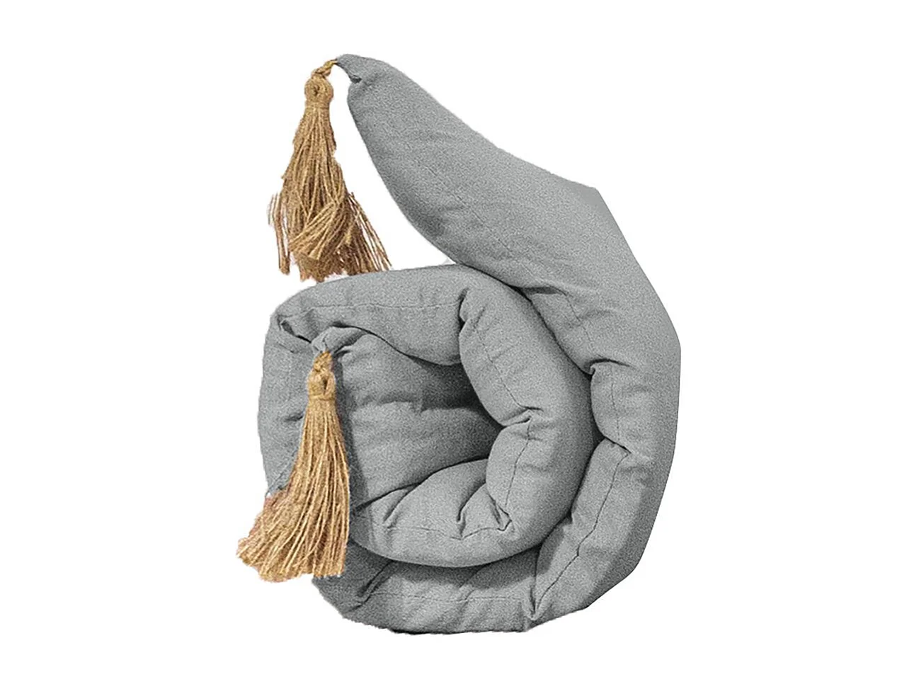 Matelas de Sol Futon Repliable "Panama" 60x120cm Gris Clair