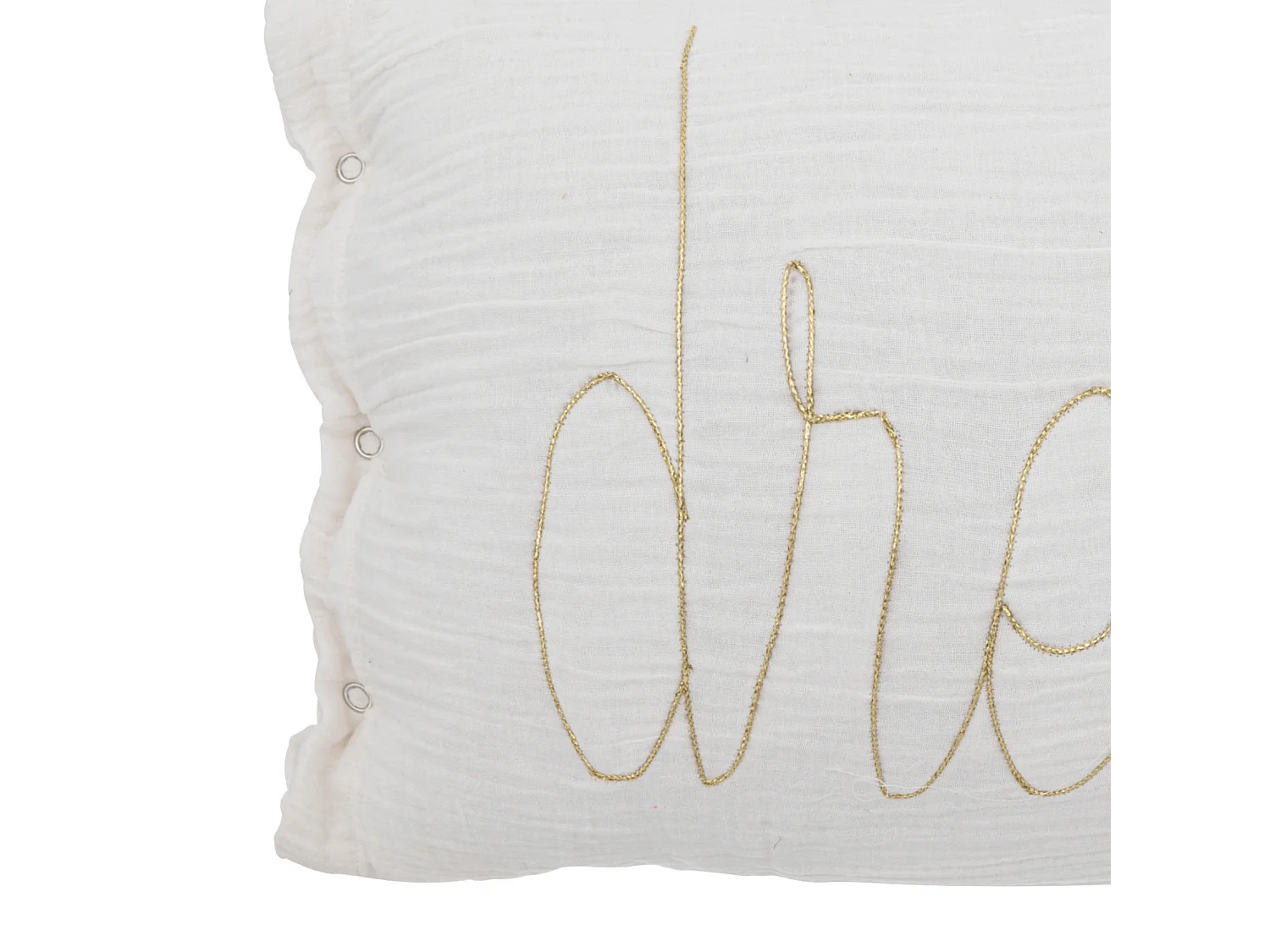 Coussin Déco "Lili" 30x50cm Blanc