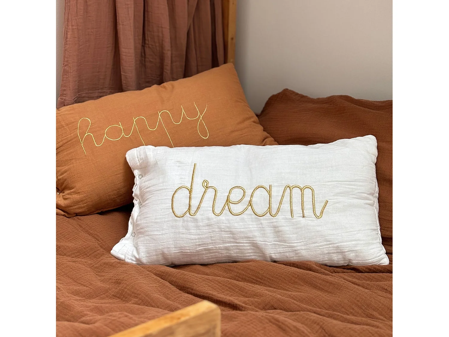 Coussin Déco "Lili" 30x50cm Blanc