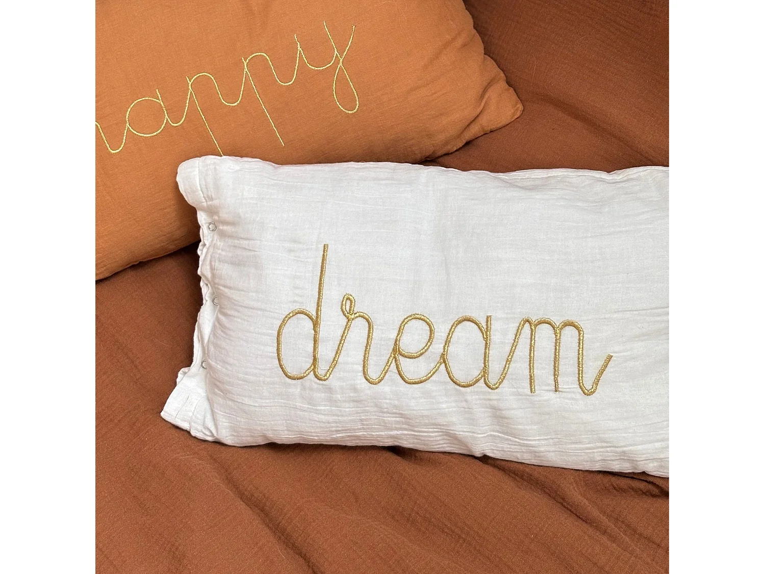 Coussin Déco "Lili" 30x50cm Blanc