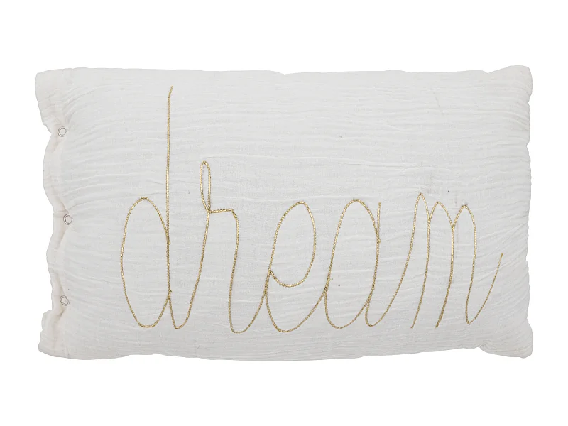 Coussin Déco "Lili" 30x50cm Blanc