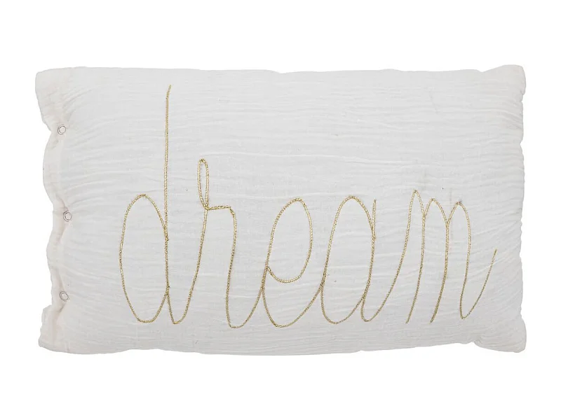 Coussin Déco "Lili" 30x50cm Blanc