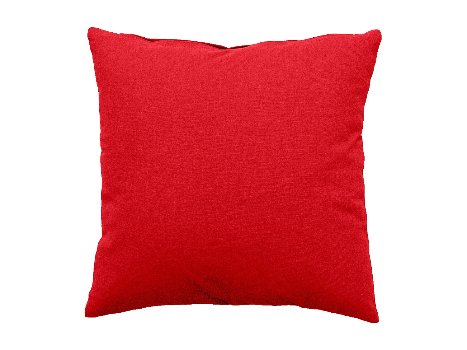 Coussin Déco Uni Déhoussable "Panama" 40x40cm Rouge