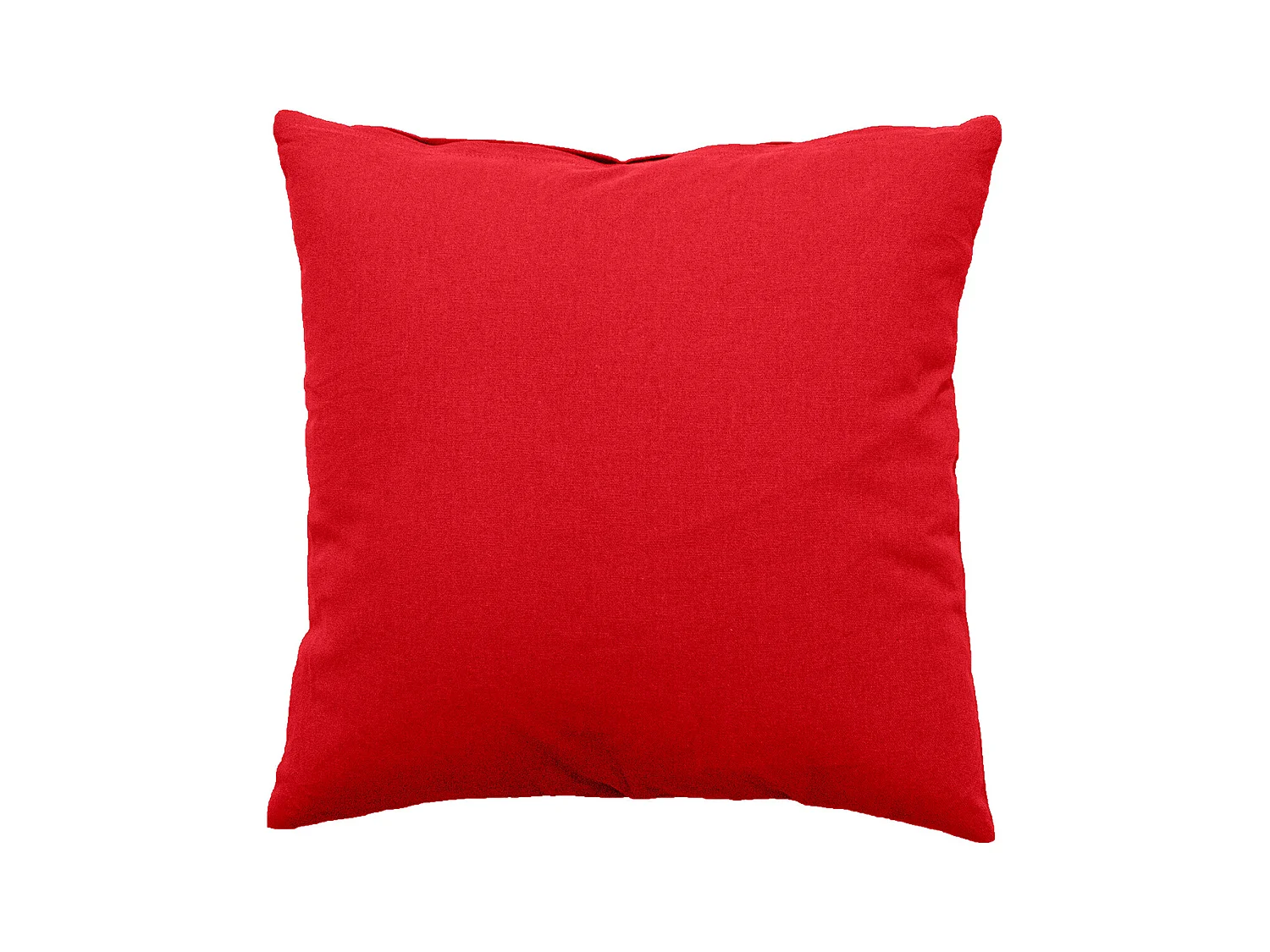 Coussin Déco Uni Déhoussable "Panama" 40x40cm Rouge