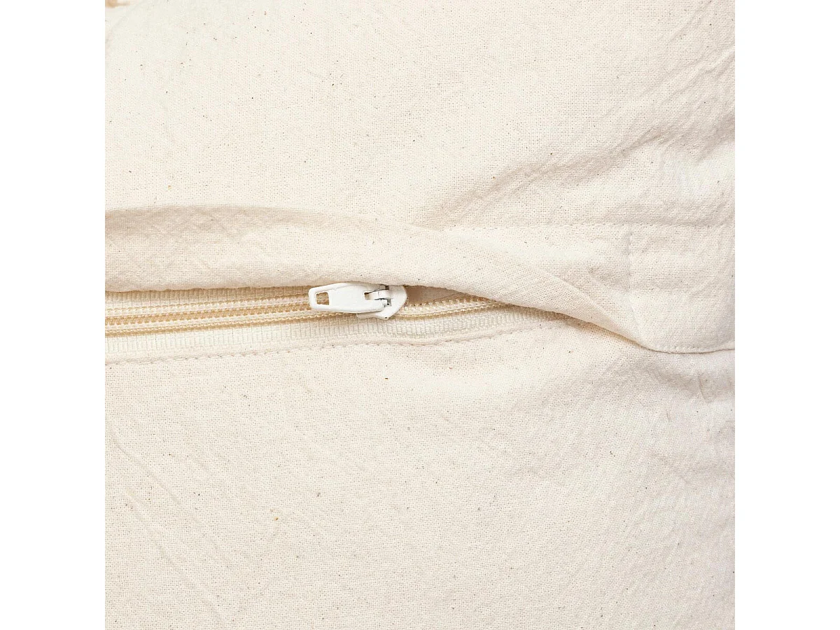 Coussin Déco Jacquard "Inuit Dreams" 35x75cm Ivoire