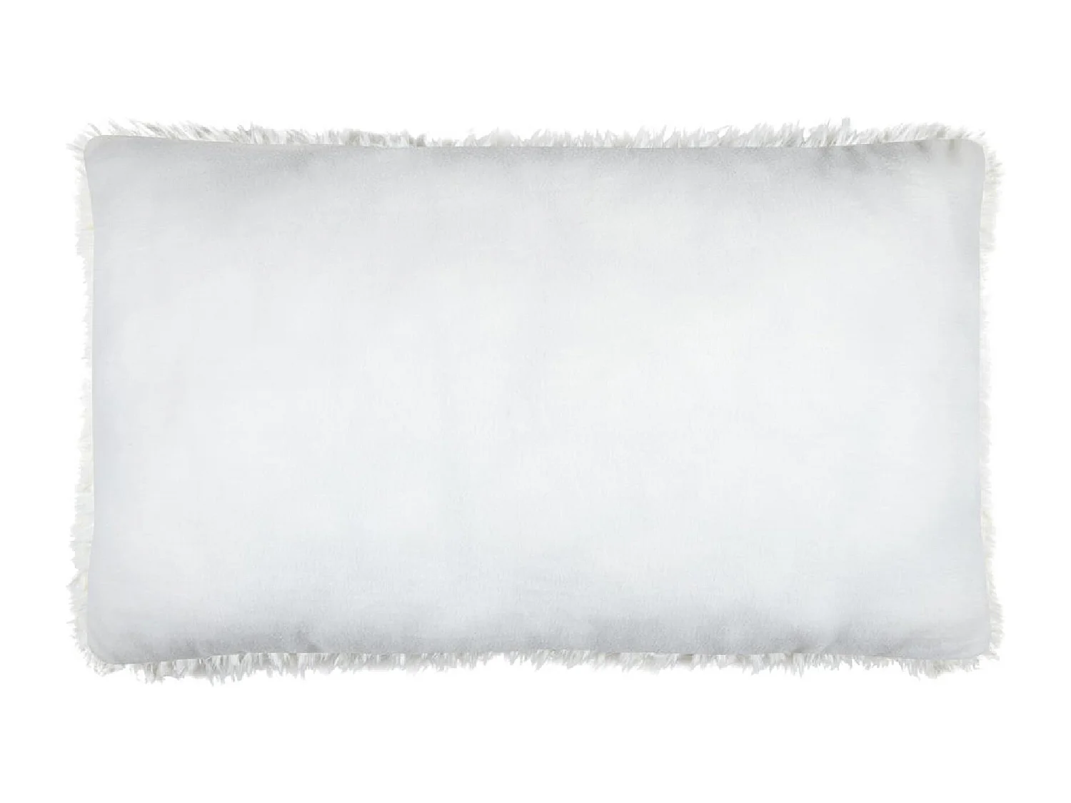 Coussin rectangulaire imitation peau de mouton