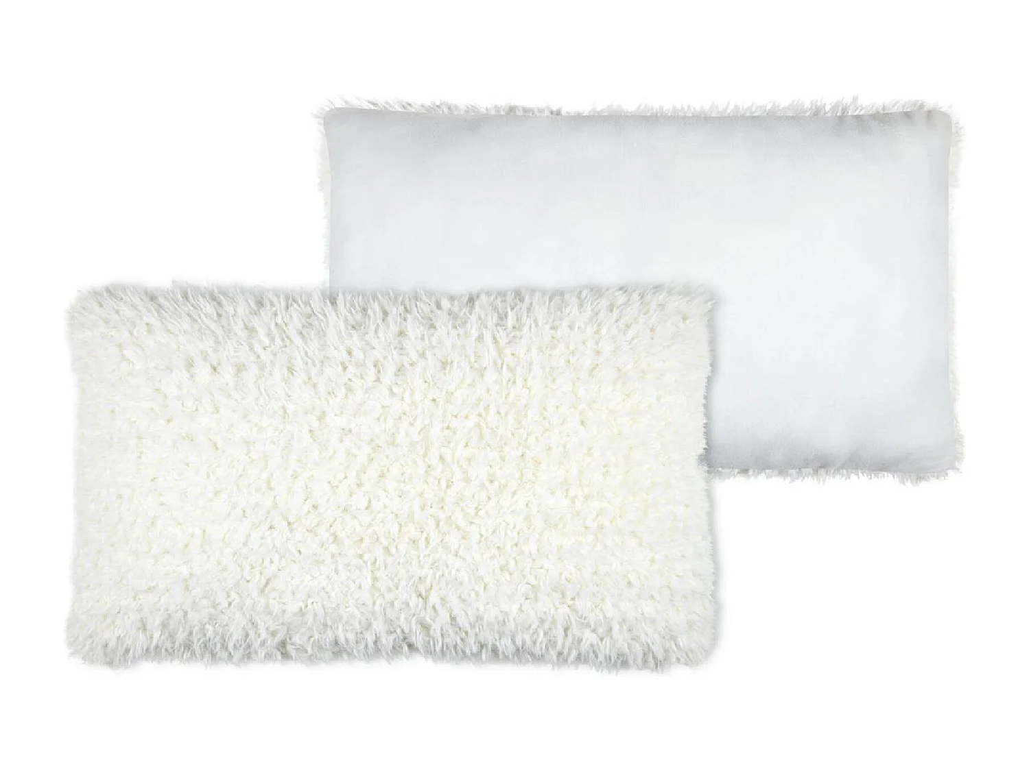 Coussin rectangulaire imitation peau de mouton