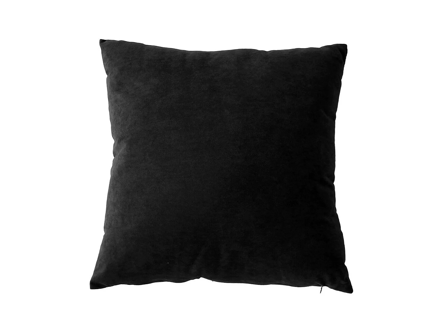 Coussin Déco en Velours "Câlin" 40x40cm Noir