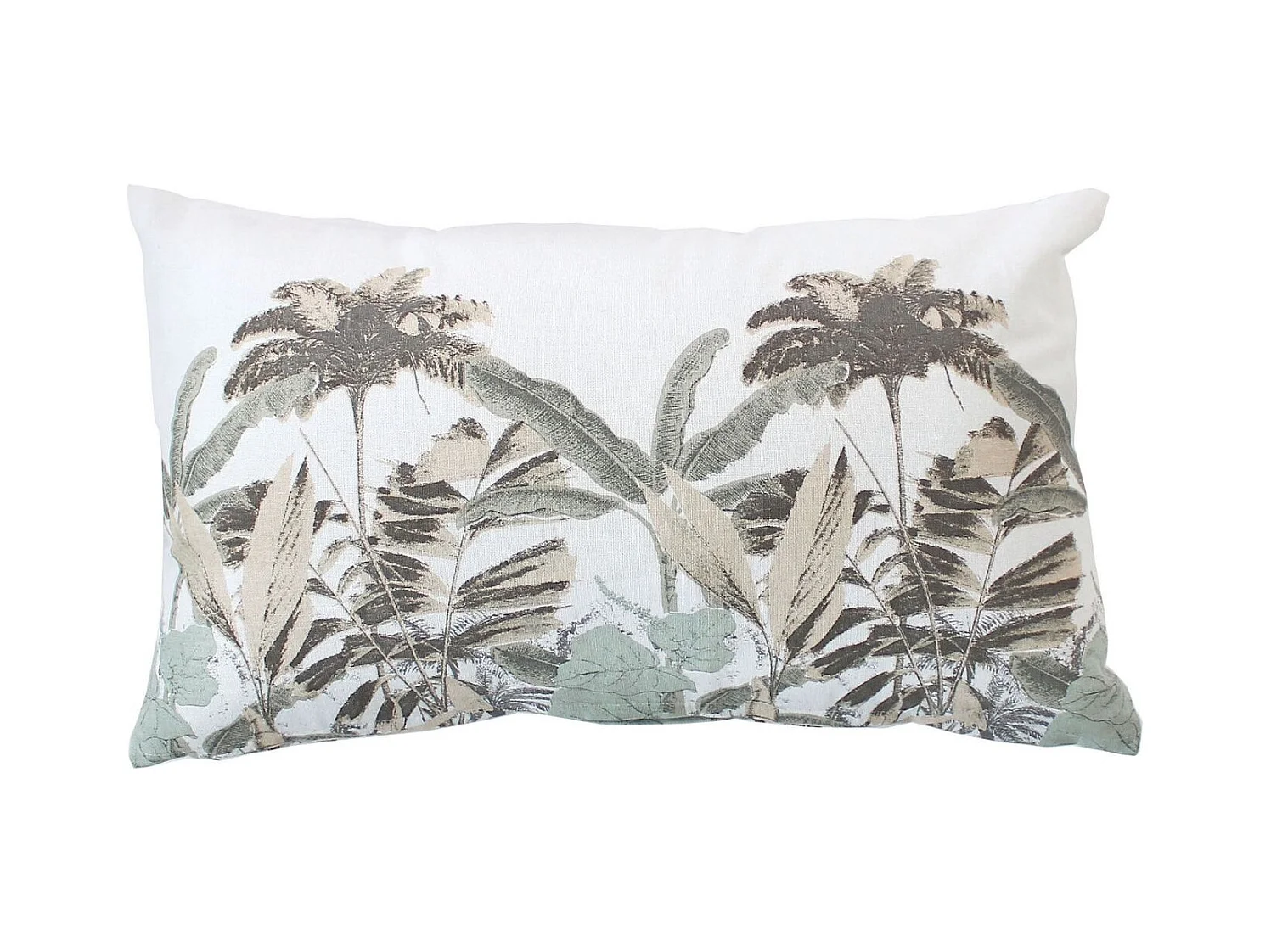 Coussin Déco Imprimé "Milano" 30x50cm Noir