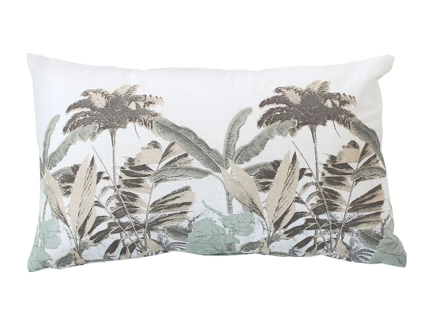 Coussin Déco Imprimé "Milano" 30x50cm Noir