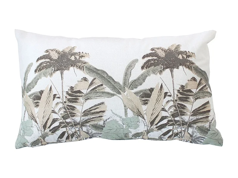 Coussin Déco Imprimé "Milano" 30x50cm Noir