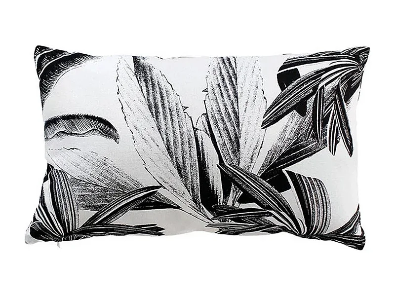 Cojín desenfundable de algodón reciclado y estampado