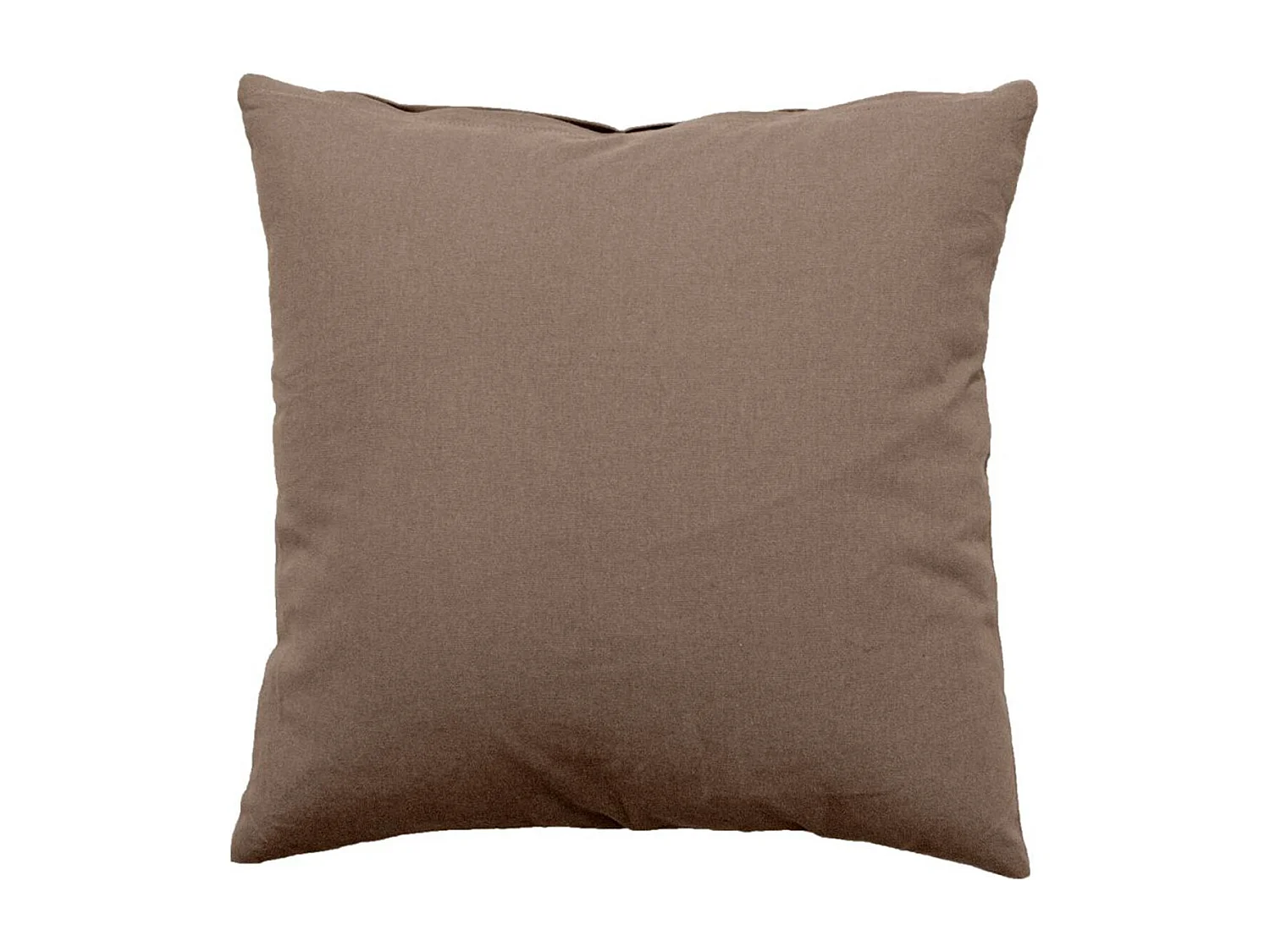 Coussin Déco Uni Déhoussable "Panama" 40x40cm Vison
