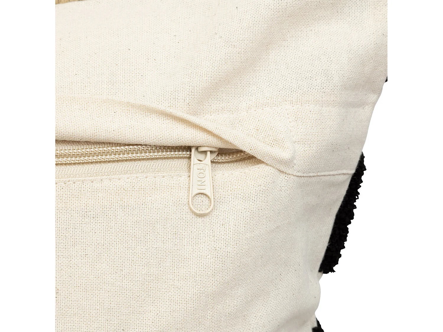 Coussin Déco Tufté "Wavy Bliss" 38x58cm Multicolore