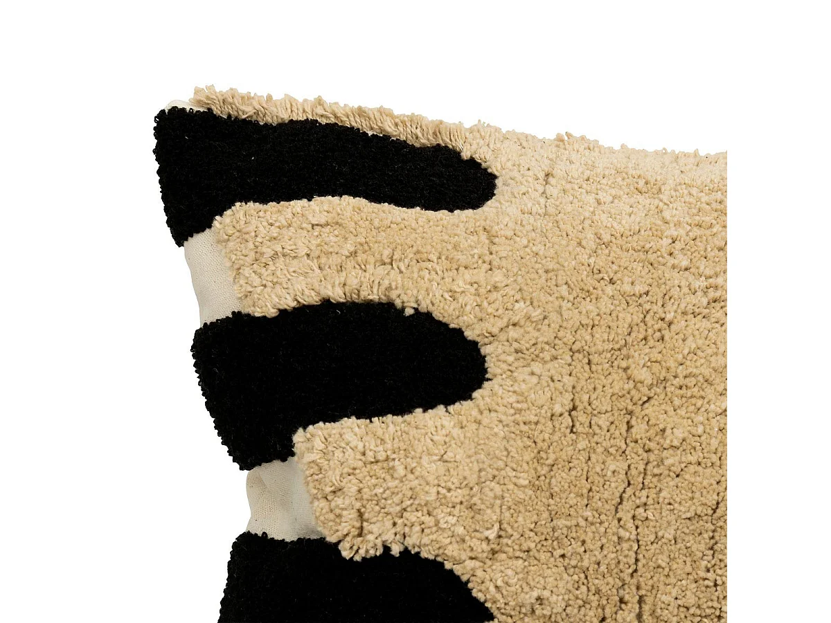 Coussin Déco Tufté "Wavy Bliss" 38x58cm Multicolore