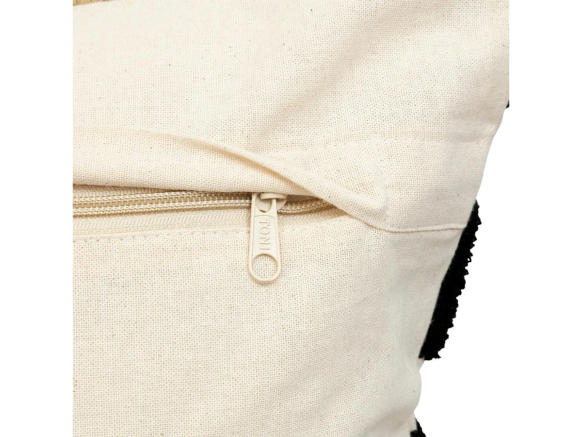 Coussin Déco Tufté "Wavy Bliss" 38x58cm Multicolore