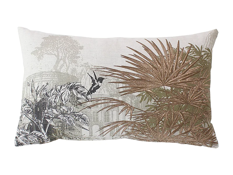 Coussin Déco Imprimé "Palmeira" 30x50cm Multicolore