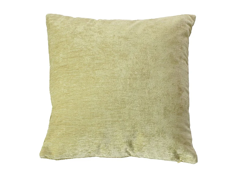 Coussin Déco en Velours "Velvet" 40x40cm Vert Tilleul