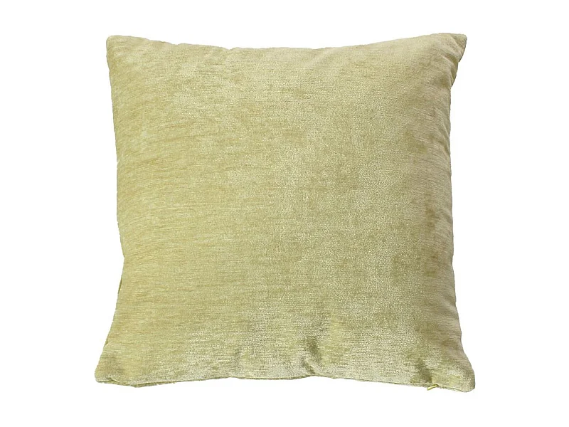 Coussin Déco en Velours "Velvet" 40x40cm Vert Tilleul