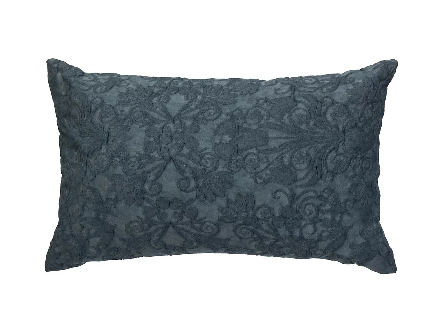 Coussin Déco Jacquard "Little Cottage" 30x50cm Bleu
