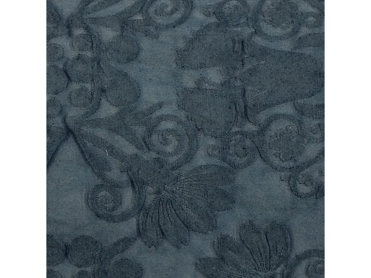 Coussin Déco Jacquard "Little Cottage" 30x50cm Bleu